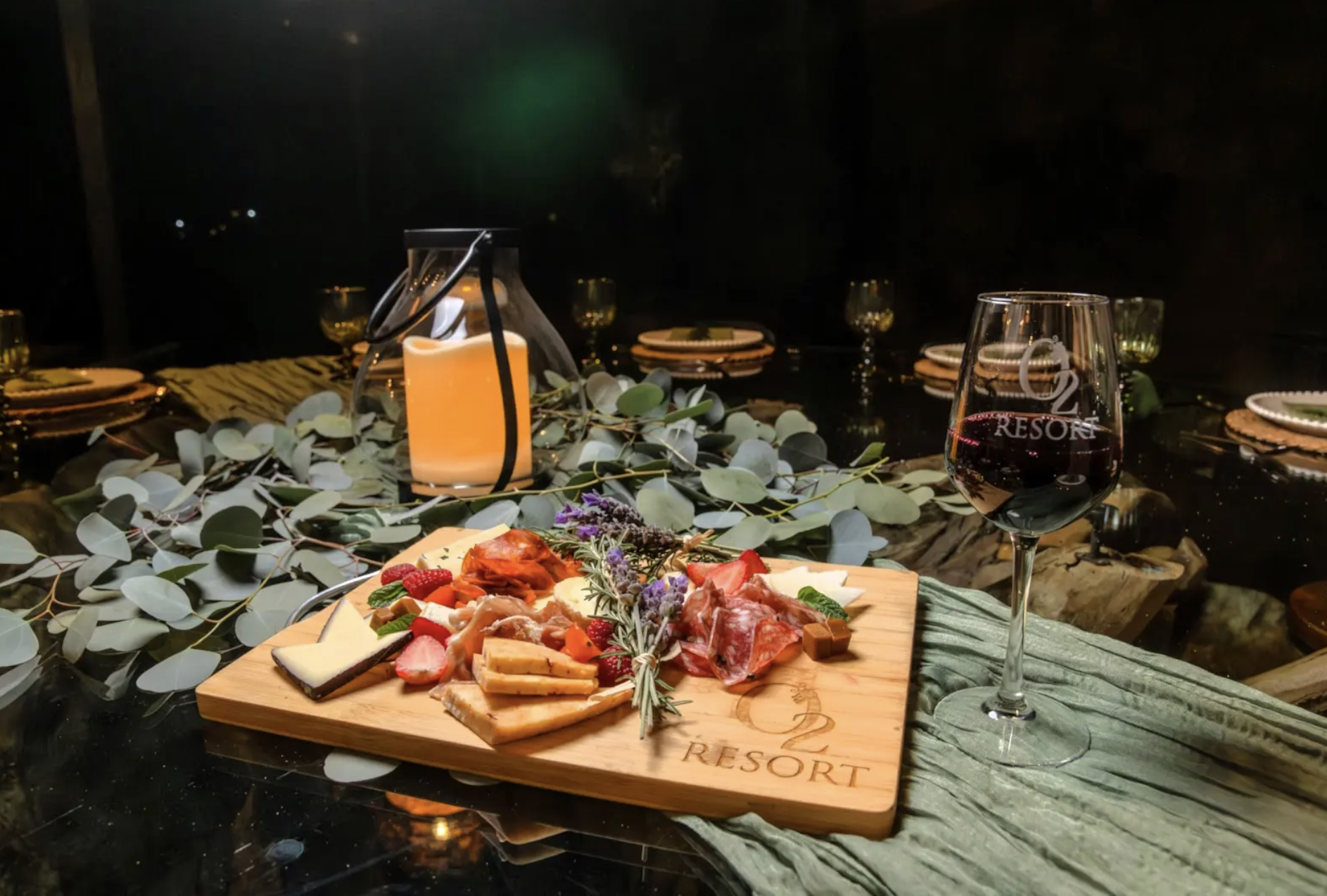 Gourmet dish served at O2 Resort Valle de Guadalupe showcasing a refined dining experience in Baja California wine country