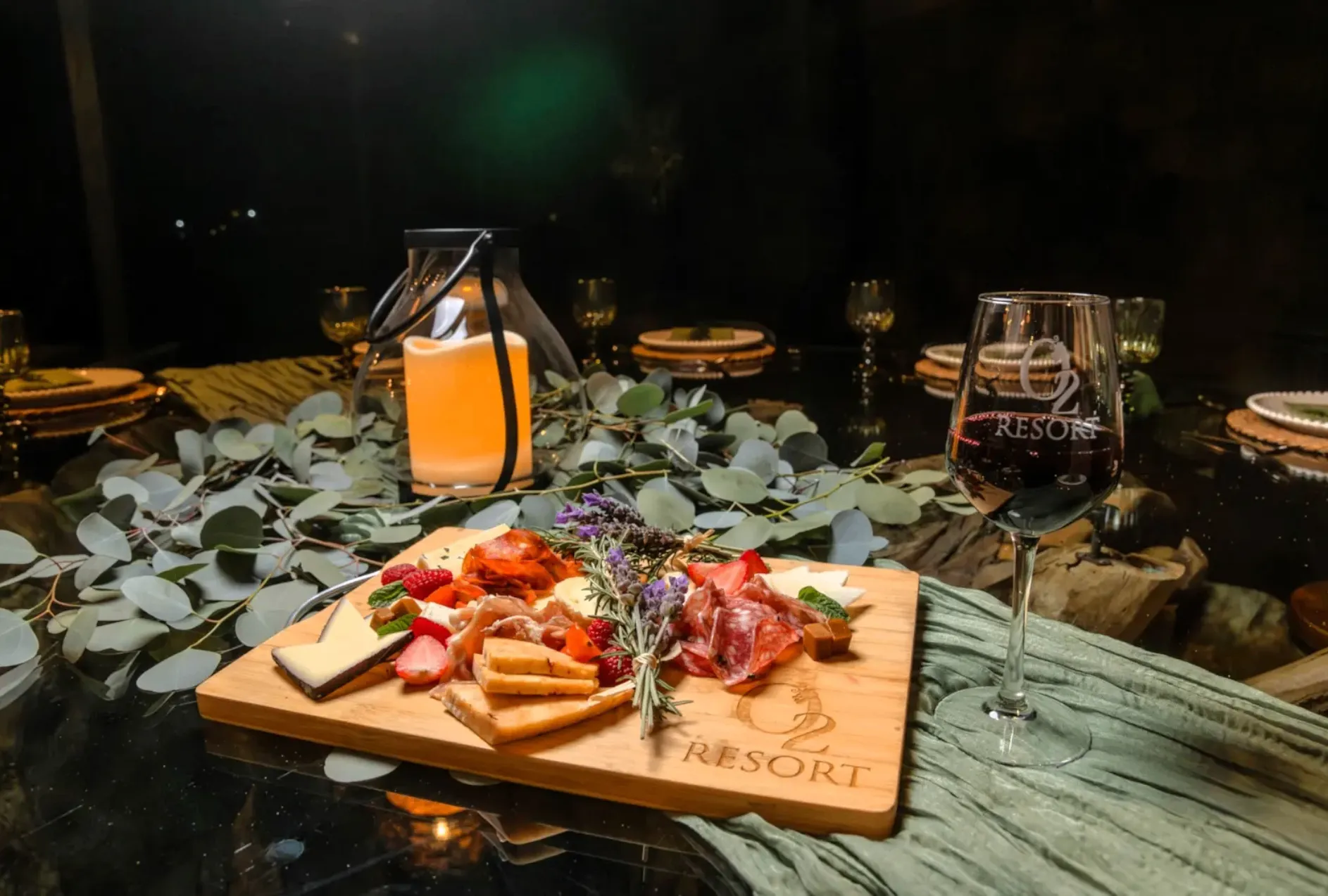 Gourmet dish served at O2 Resort Valle de Guadalupe showcasing a refined dining experience in Baja California wine country