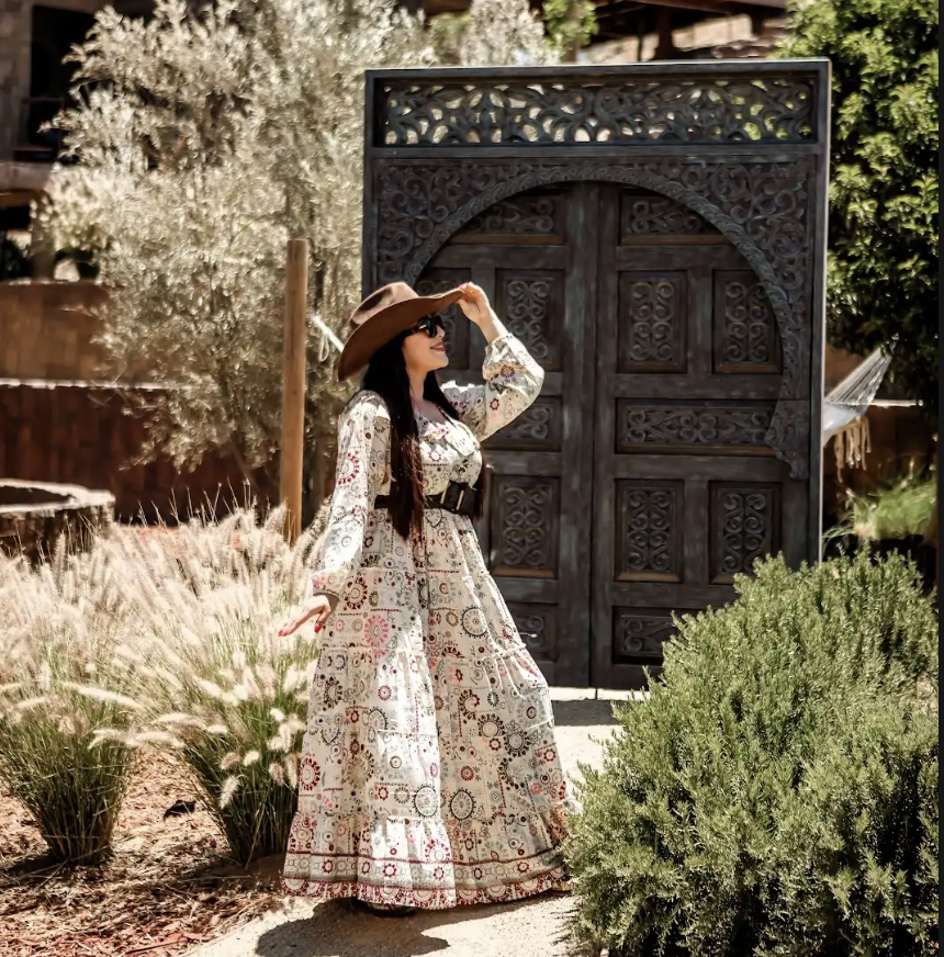 Female guest enjoying her stay at O2 Resort Valle de Guadalupe in the scenic surroundings of Baja California wine country