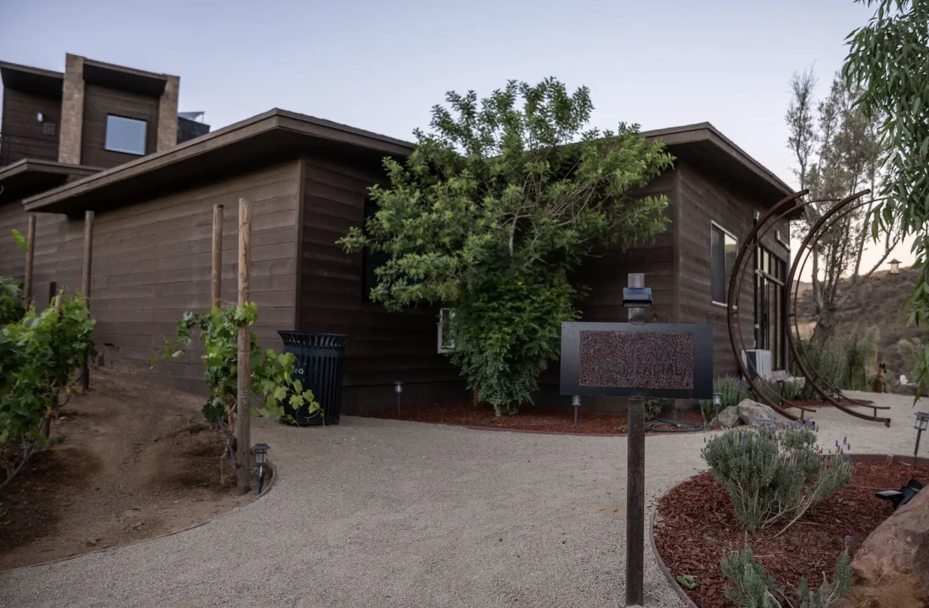 Luxury private cabin at O2 Resort Valle de Guadalupe surrounded by the natural landscape of Baja California wine country