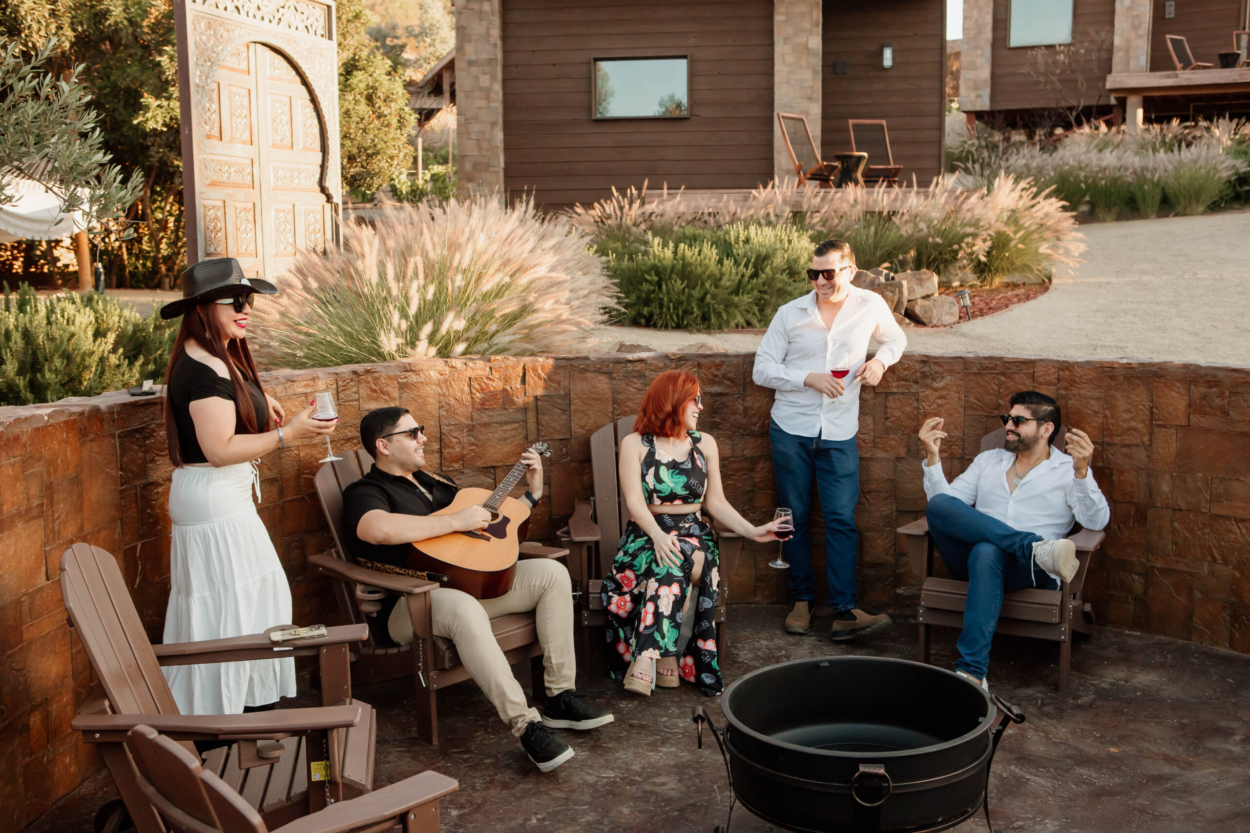 O2 Resort Valle de Guadalupe surrounded by vineyards in Baja California