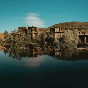 Luxury hero view overlooking the vineyards at O2 Resort Valle de Guadalupe, Baja California